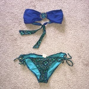 Blue bikini